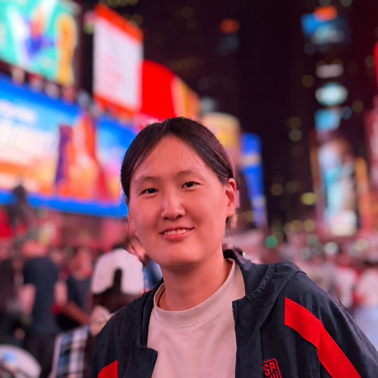 Portrait of Hyunjin Kim in Times Square