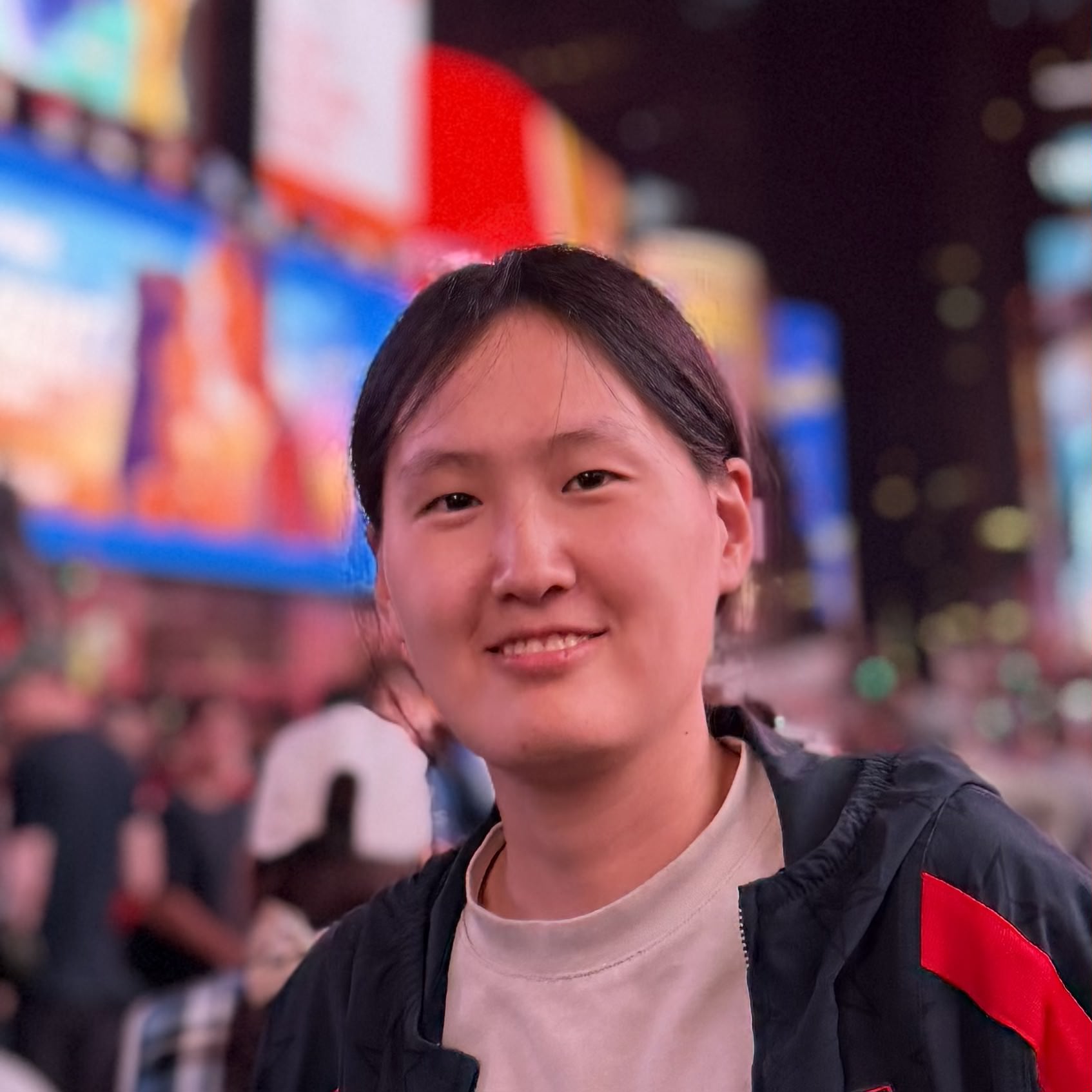 Portrait of Hyunjin Kim in Times Square